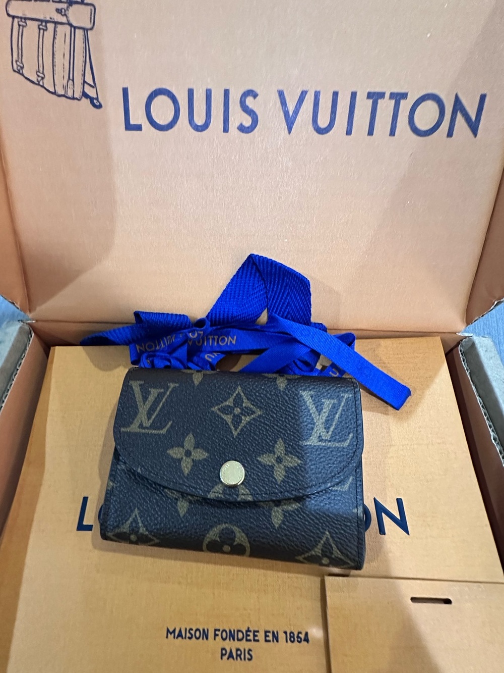 Louis Vuitton Pink Rosalie Monogram Wallet